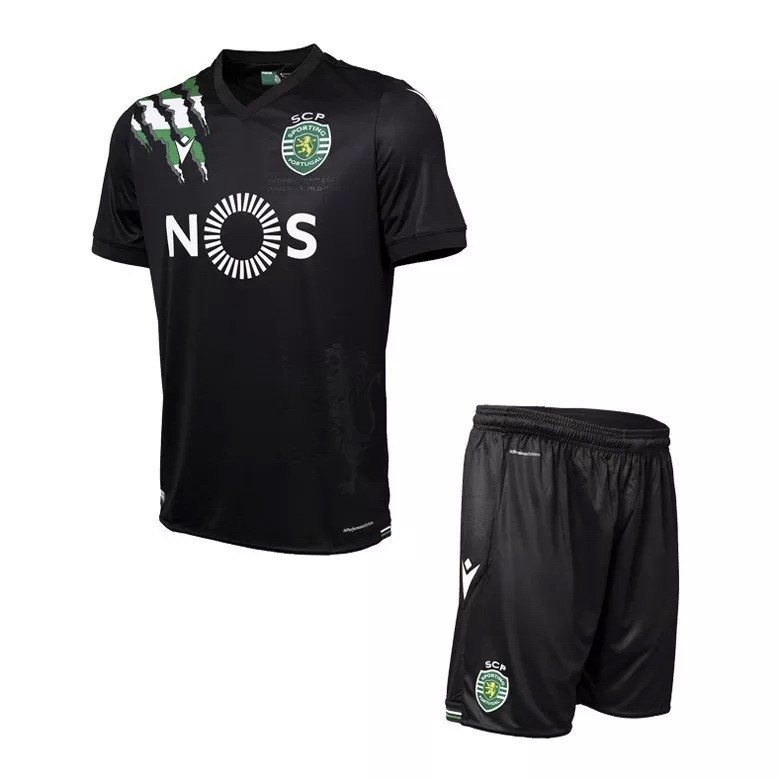 Camiseta Lisboa 2ª Niños 2020 2021 Negro